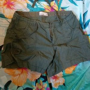 Linen blend shorts